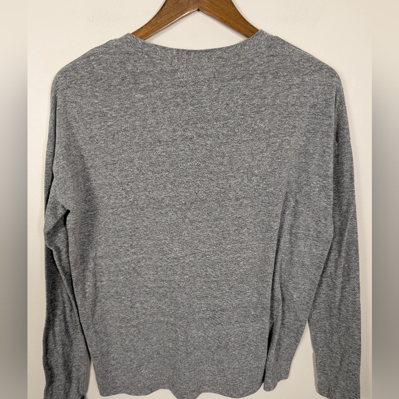 Rivet & Thread Madewell Gray Ex Boyfriend Long Sleeve Tee Shirt NWOT! - Picture 8 of 9